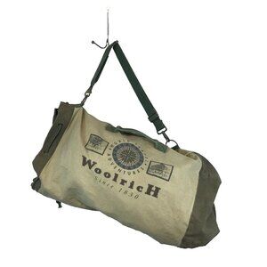 Woolrich World Travel Adventures Canvas Duffle Soft/Base Ball Carry Bag 28"X16"